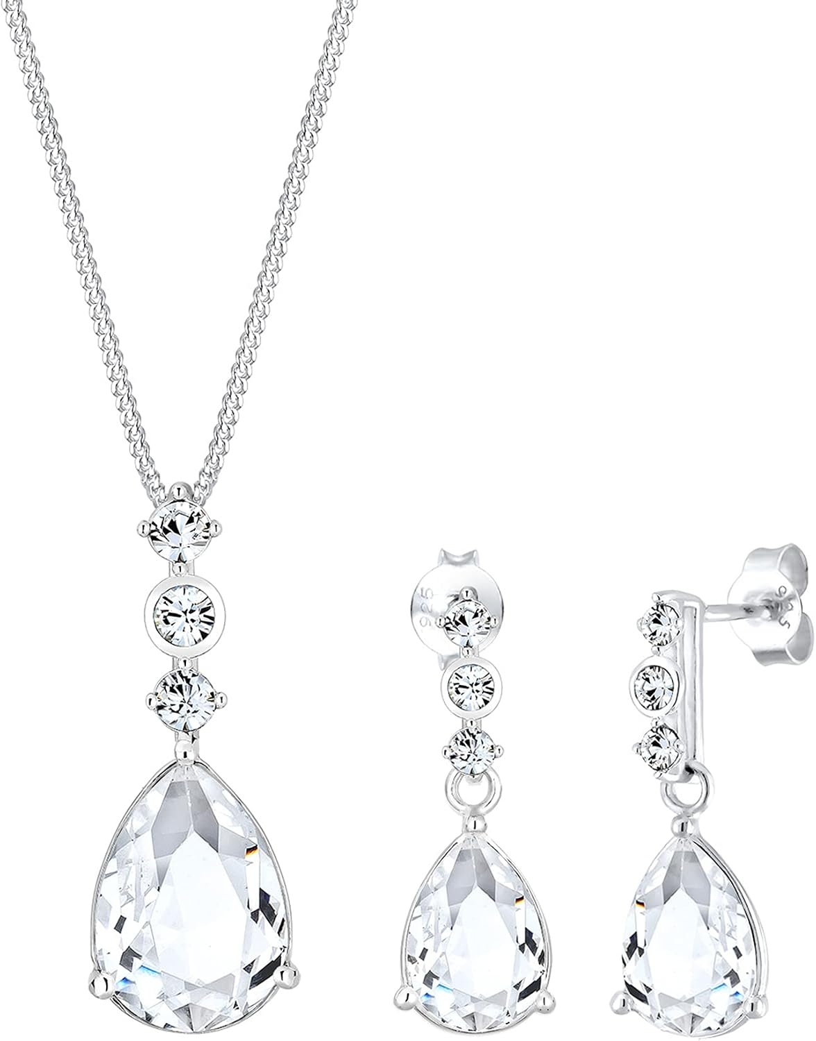 Detalle de Elli Premium Schmuckset Tropfen Edel đ