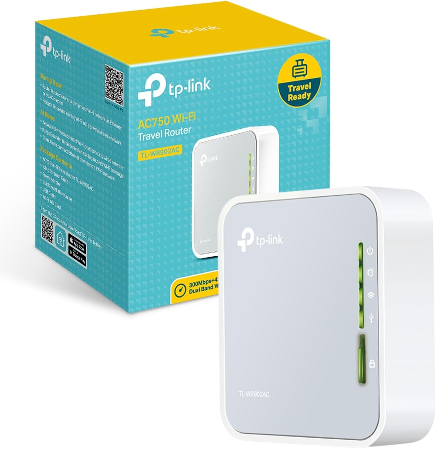 Detalle de TP-Link TL-WR902AC AC750 travel Wi‑Fi router