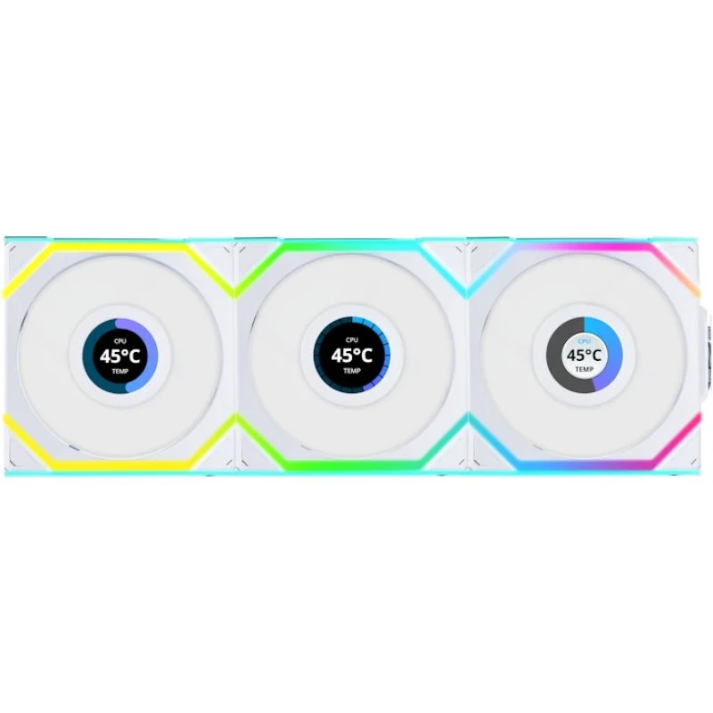 Detalle de Lian-Li UNI FAN SL Wireless LCD 120 RGB 3x 120 mm 🖥