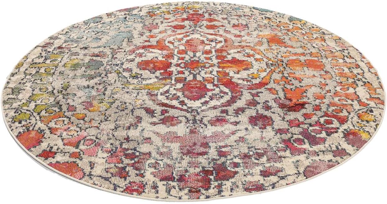 Thumbnail 1 de RugVista Kaleidoscope Round Rug, Ø 150 cm, Multi-Colour, Medium Pile