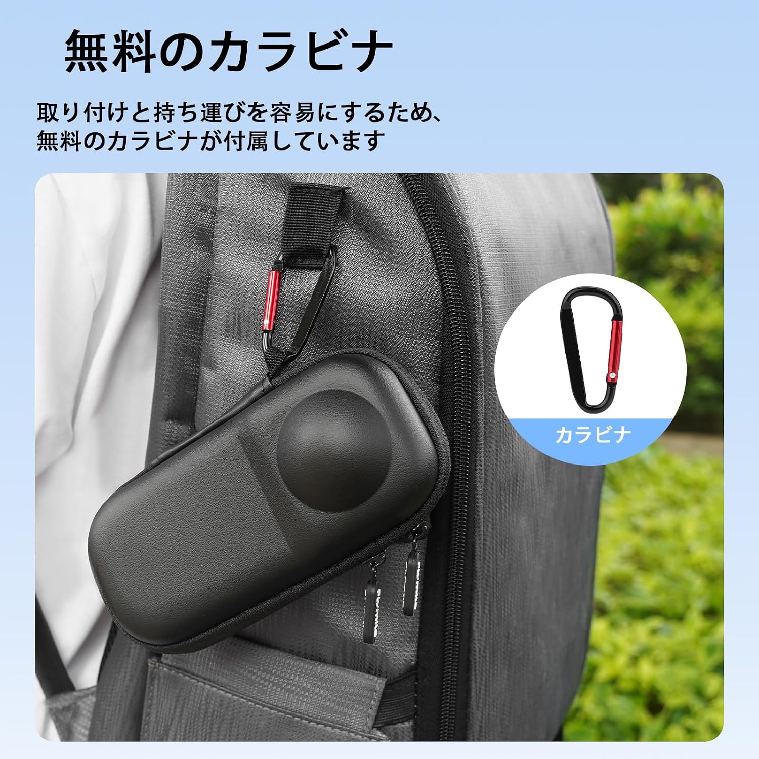 Thumbnail 6 de BRDRC Insta360 X5・X4用ポータブルケース ケージ・レンズキャップ収納対応