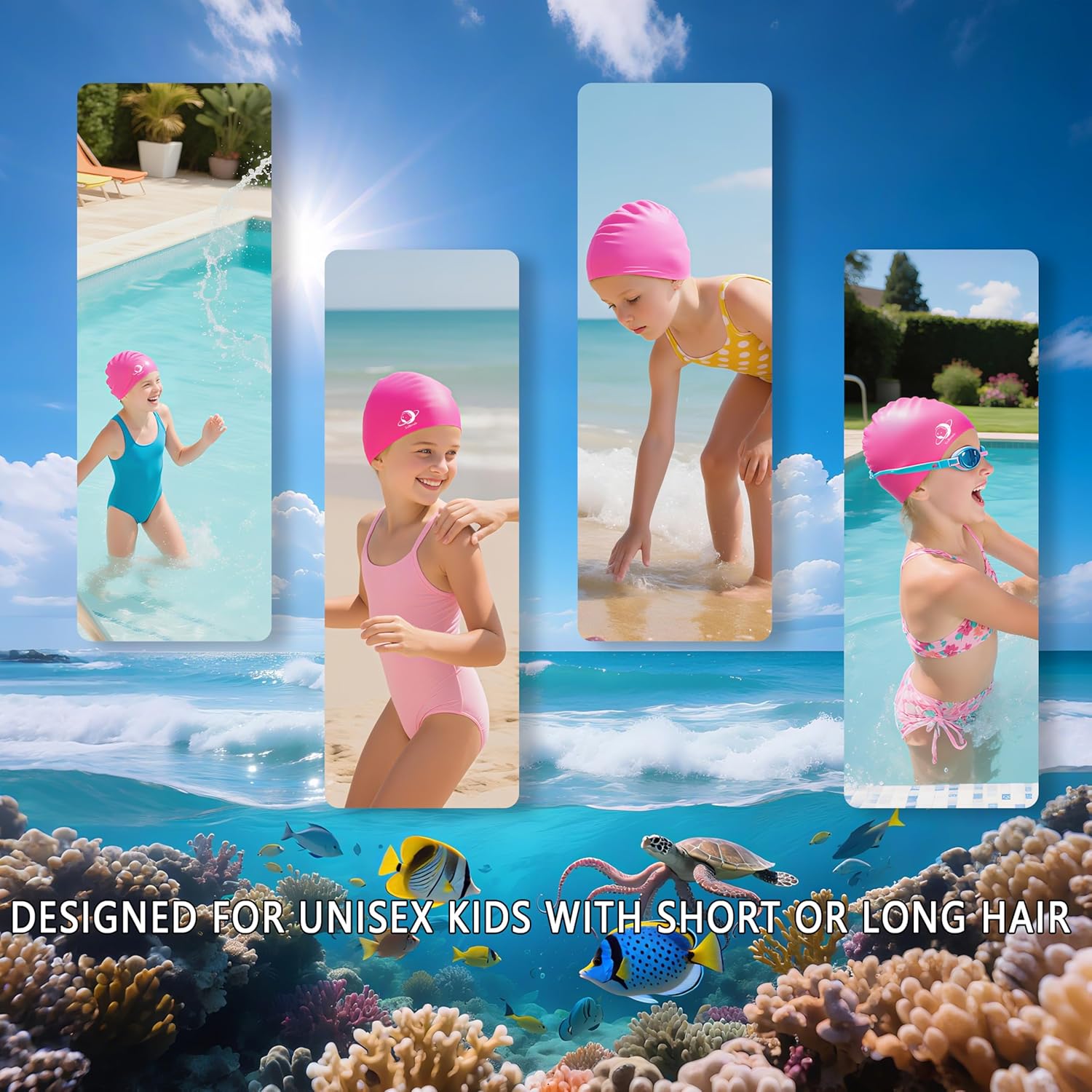 Thumbnail 5 de Xcdhemde Bonnet de Bain Enfant Silicone