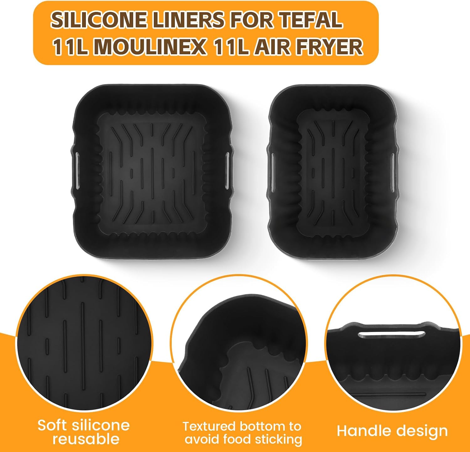 Thumbnail 2 de Silicone Air Fryer Moulds 2-pack