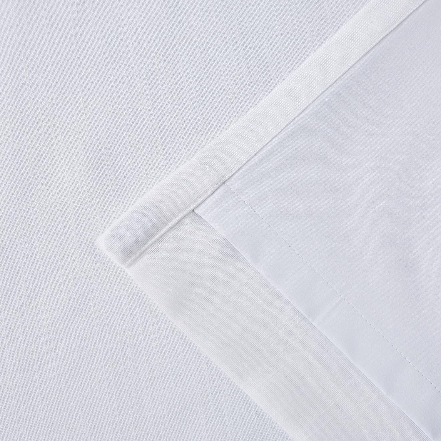 Thumbnail 5 de Noblefold White Pinch Pleated Full Blackout Curtain Panel 60x90 with Thermal Insulation