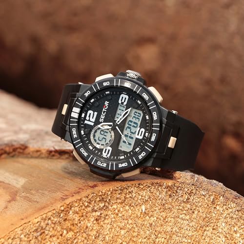 Detalle 2 de Sector No Limits Orologio da uomo EX-28 – ABS e Poliuretano, 52,3 × 46 mm