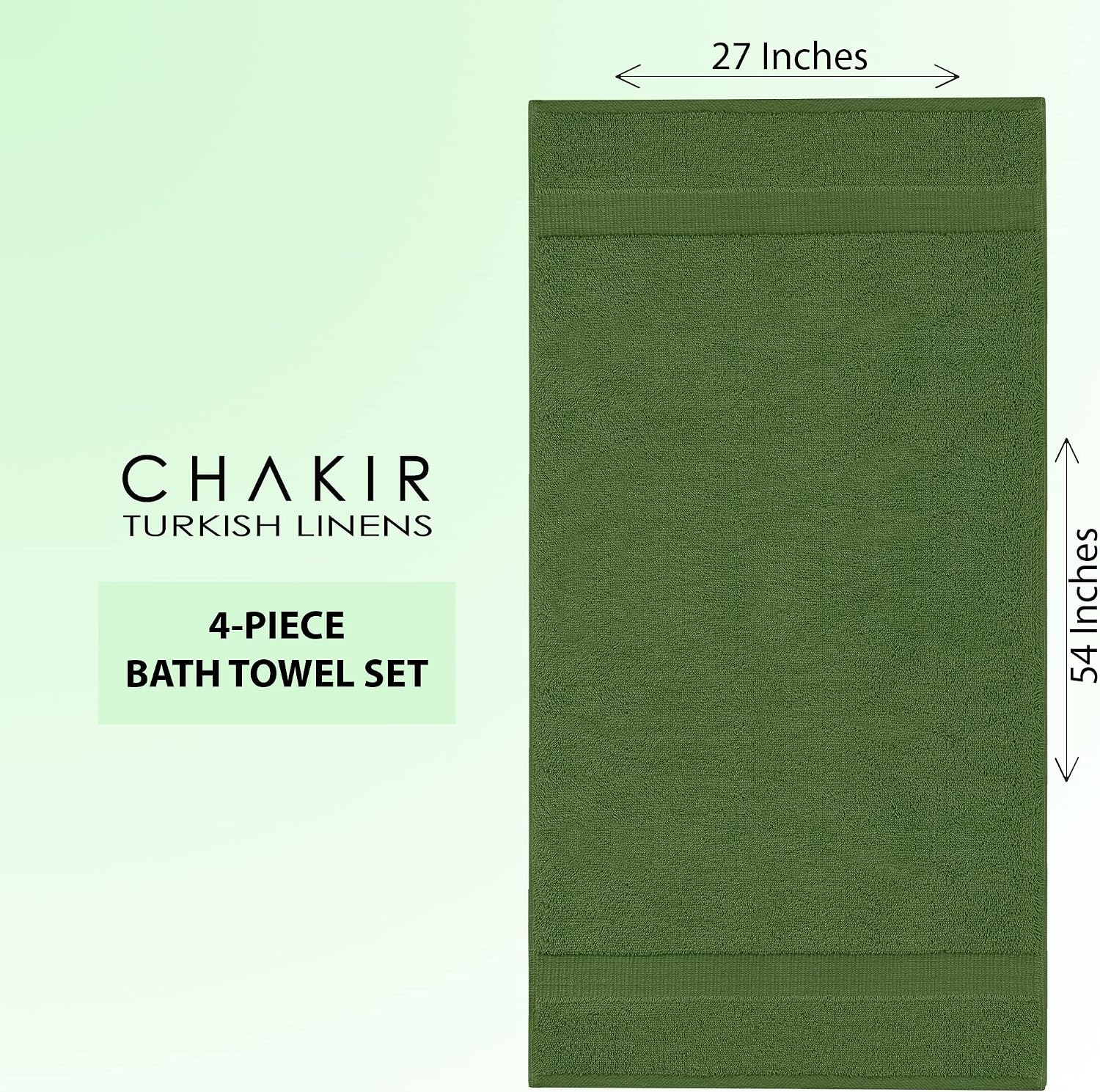 Thumbnail 6 de Chakir Turkish Linens 27" x 54" Cotton Bath Towels