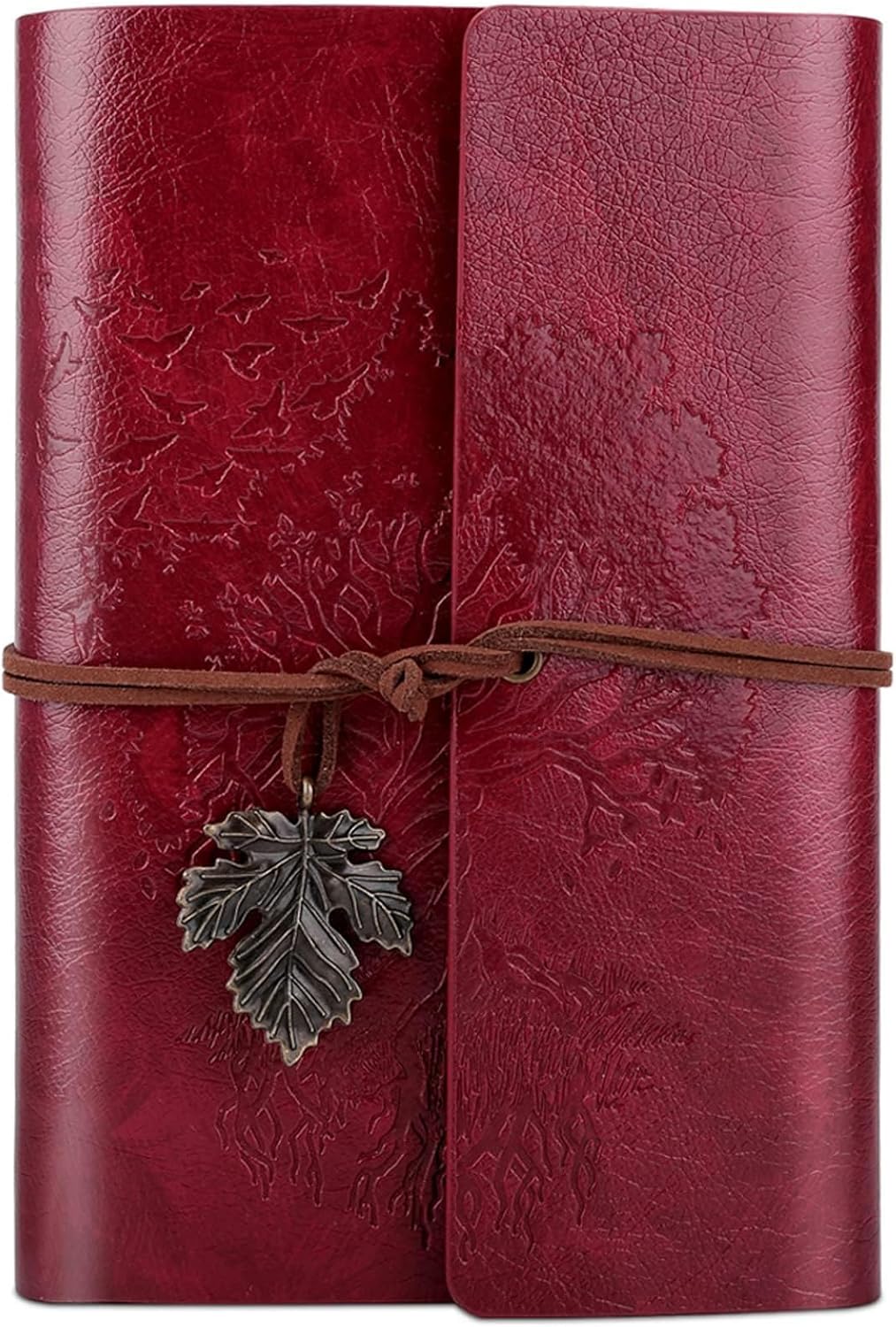Thumbnail 6 de OMEYA PU-Leder-Tagebuch A5 (23,3 × 16 cm), nachfüllbar, Vintage-Reise-Notizbuch in Blau