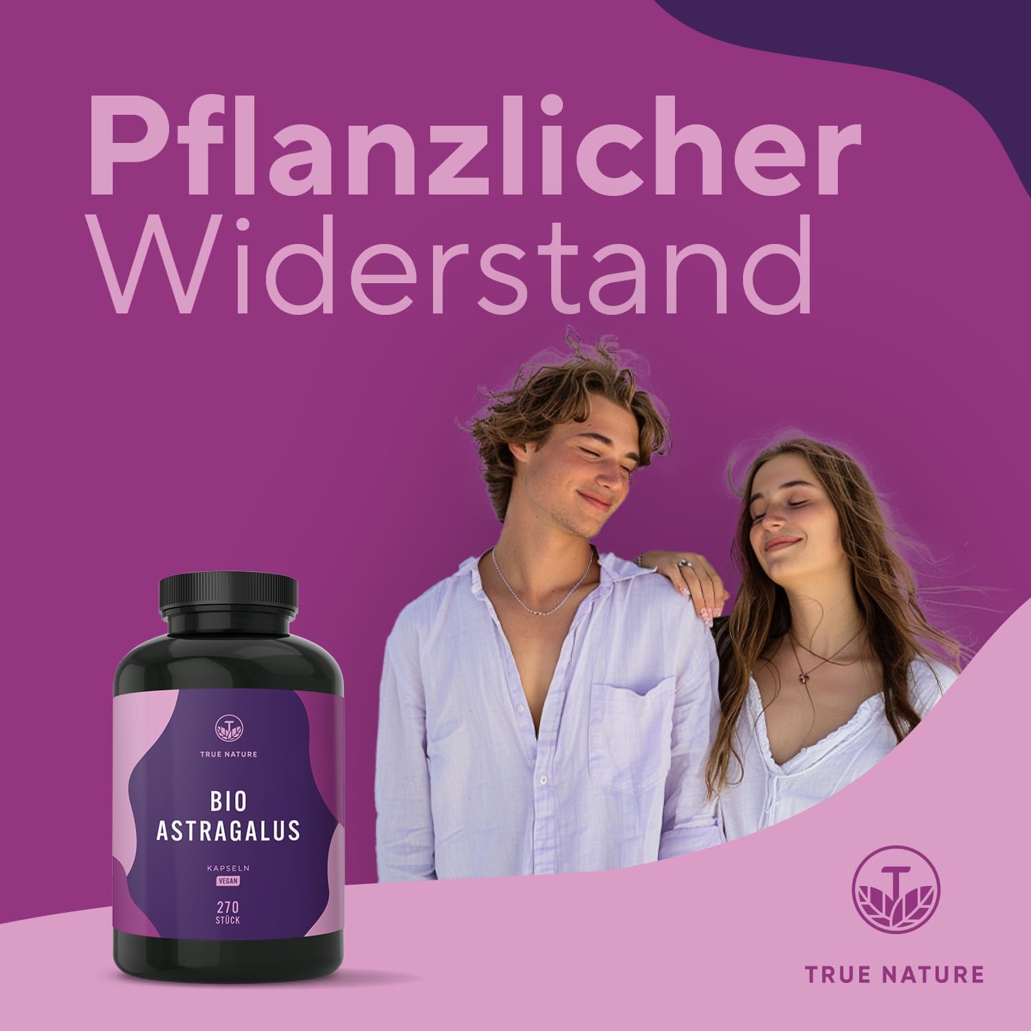 Detalle 2 de Bio Astragalus – 270 Kapseln hochdosiert (3000 mg pro Tag) – vegan, rein & laborgeprüft