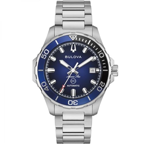 Detalle de Bulova Marine Star 98B466 Automatic: orologio da uomo per stile e affidabilità
