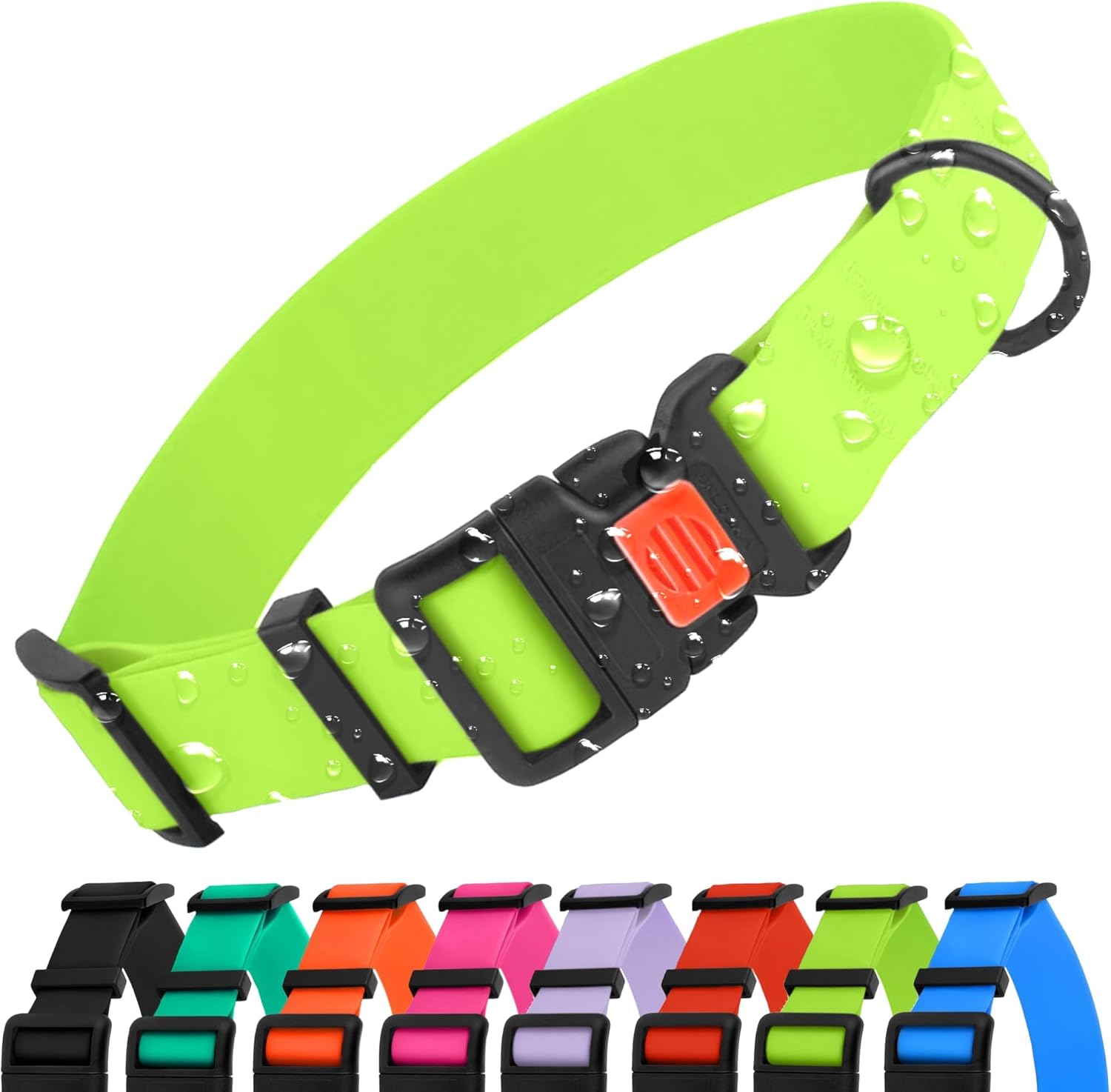 Detalle de CollarDirect Wasserdichtes Hundehalsband – Verstellbar, robust & pflegeleicht