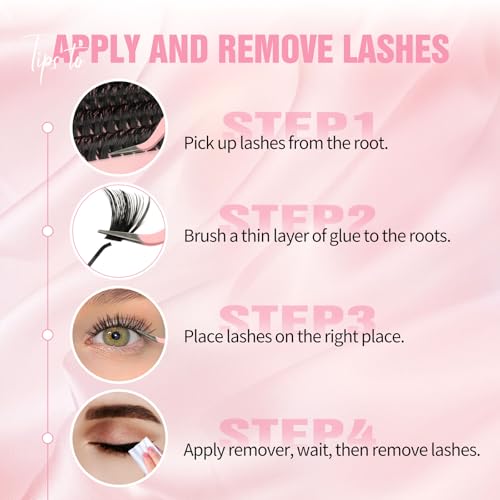 Thumbnail 6 de Sixstarhair kit de faux cils en bouquets, 60D à 150D, 10–16 mm