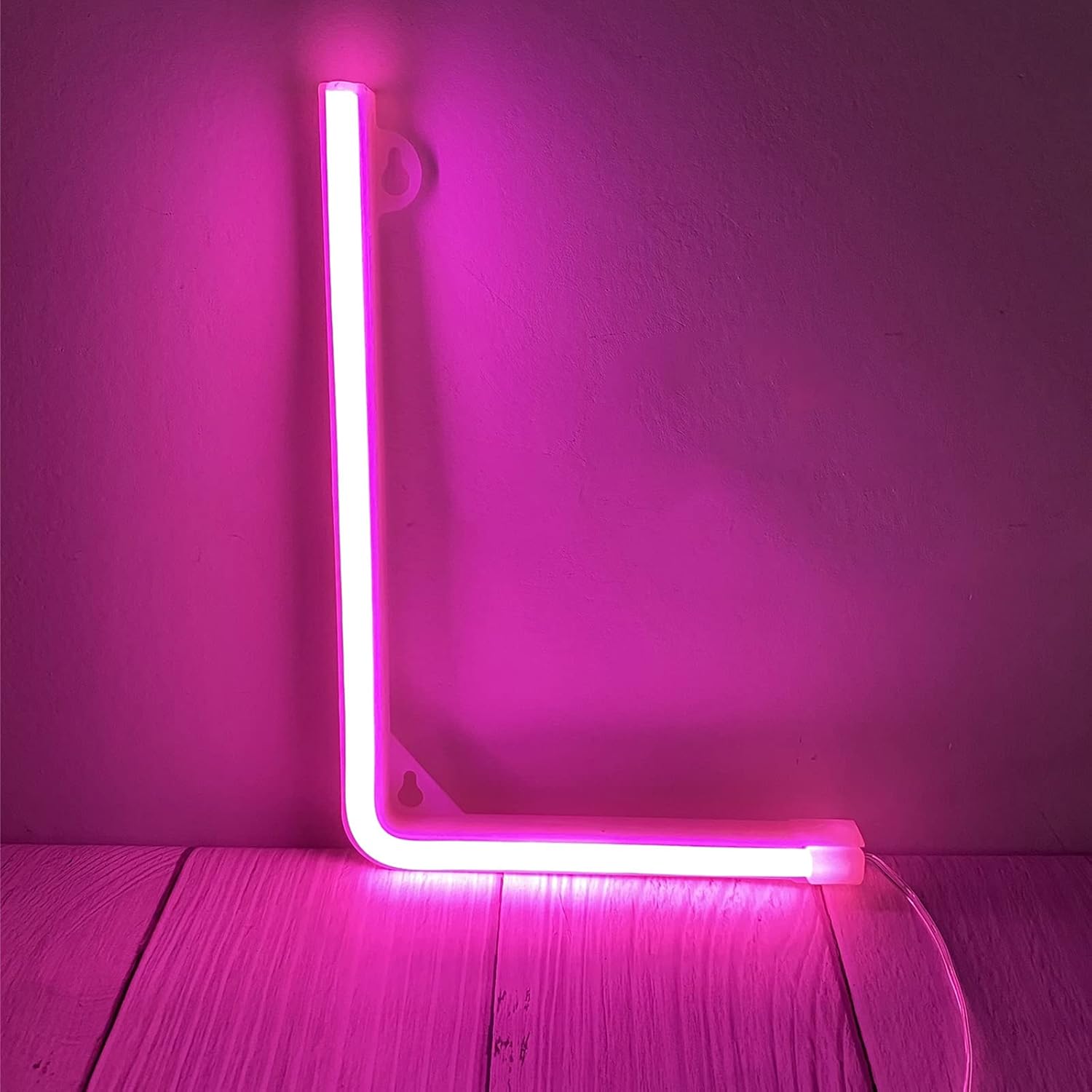 Thumbnail 1 de DWOOKE LED Letter Lights – Pink Neon Signs (A–Z) for Weddings, Parties and More