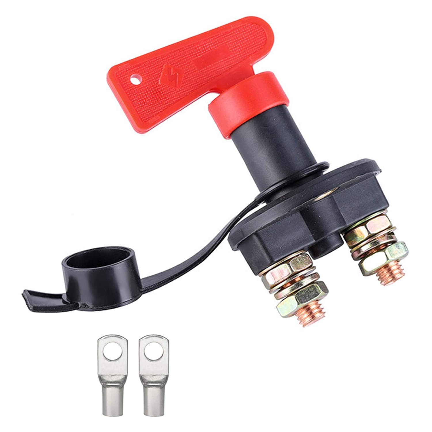 Detalle de ZHITING A801 batterijschakelaar 12 V, 300 A, met sleutels