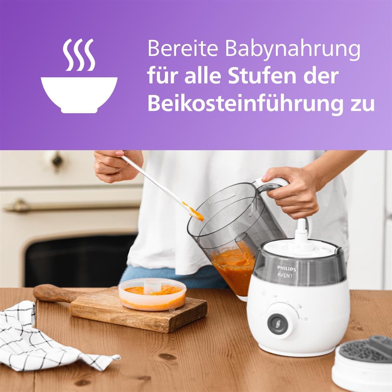 Thumbnail 4 de AVENT SCF883/01 4‑in‑1 Dampfgarer mit Mixer