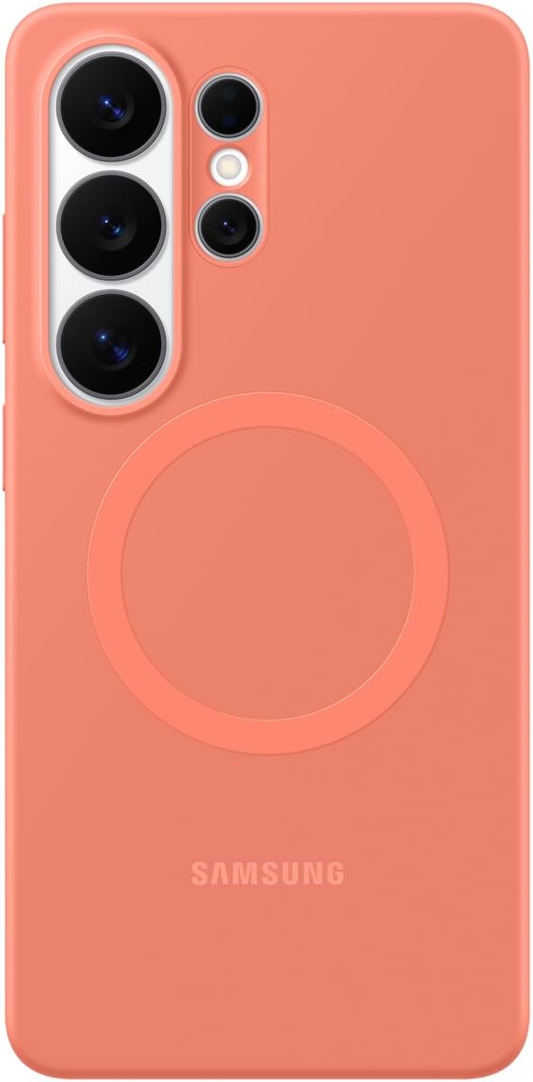 Detalle de Samsung EF-ES948COEGWW Galaxy S26 Ultra Silicone Magnet Case, Coral Red