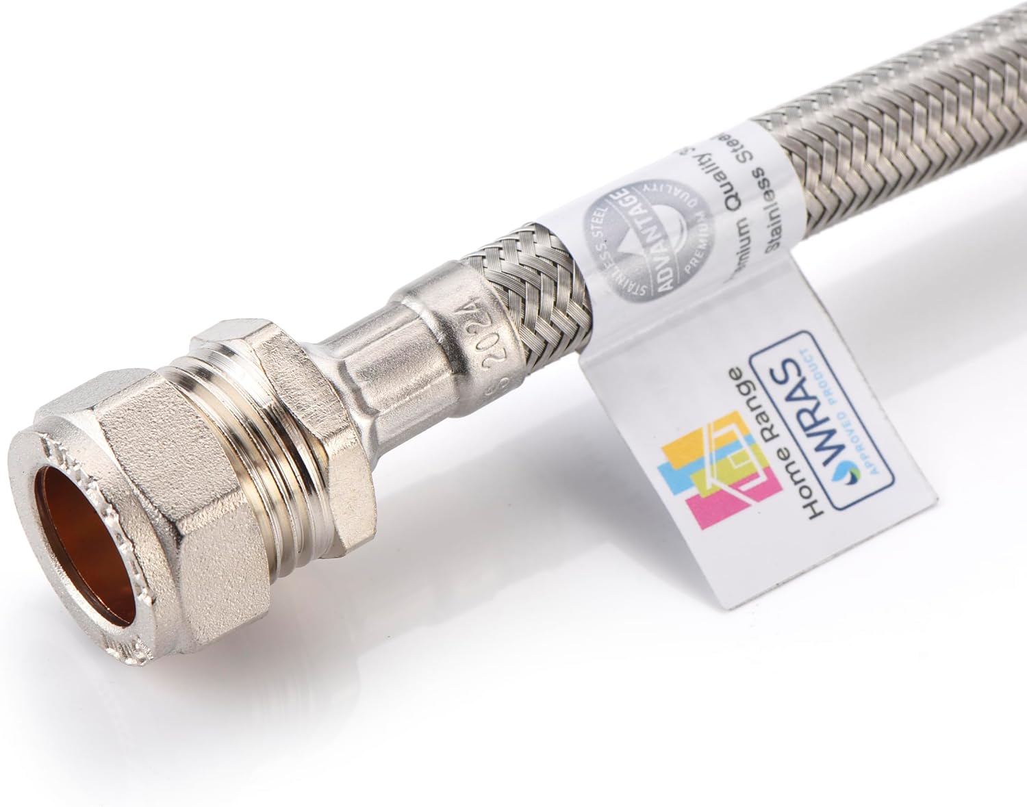 Detalle 2 de Home Range WRAS Approved 500mm 1/2 x 15mm Compression Elbow Flexi Pipe