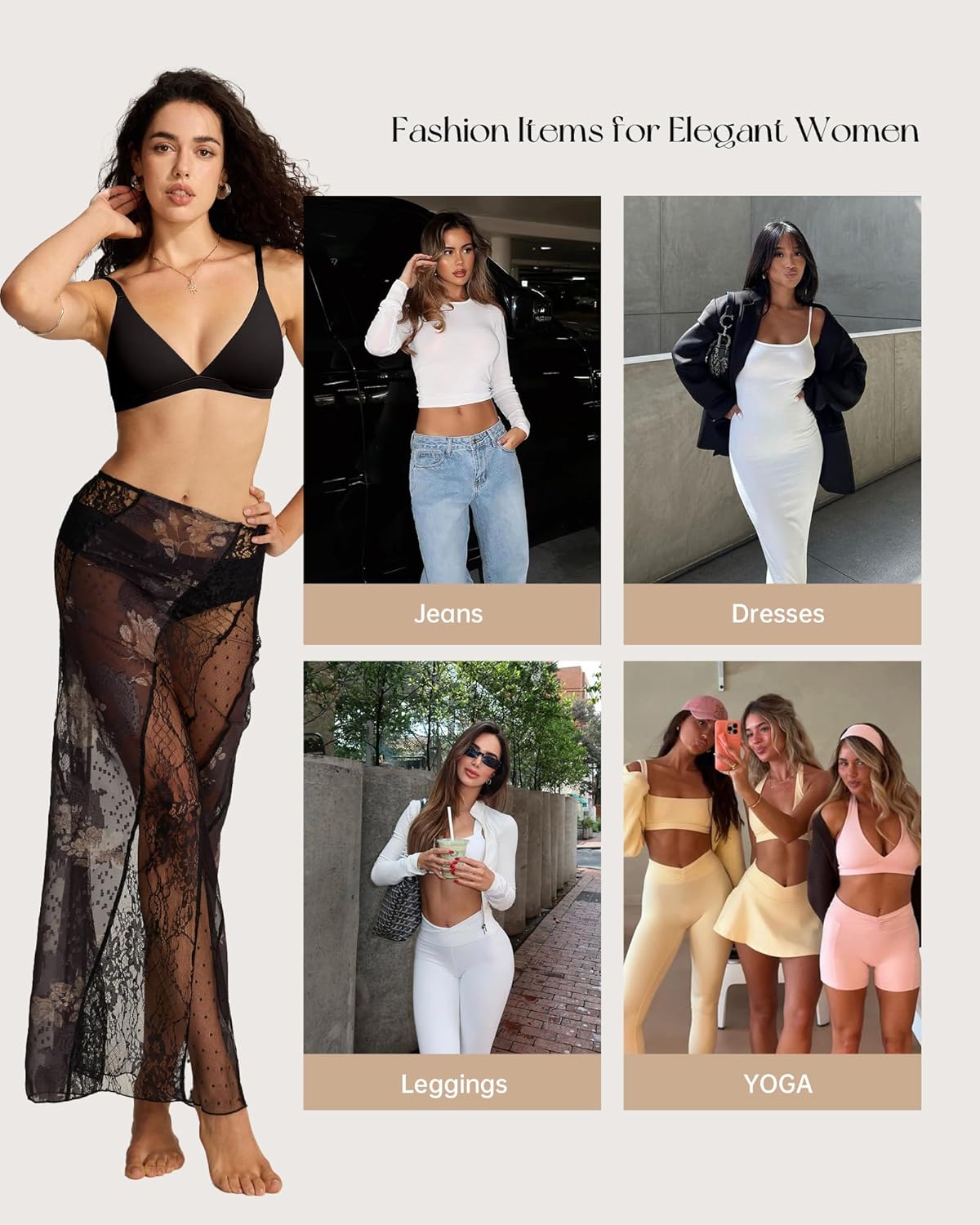 Thumbnail 5 de OEAK Seamless Thongs for Women: Invisible No-Show G-String Panties