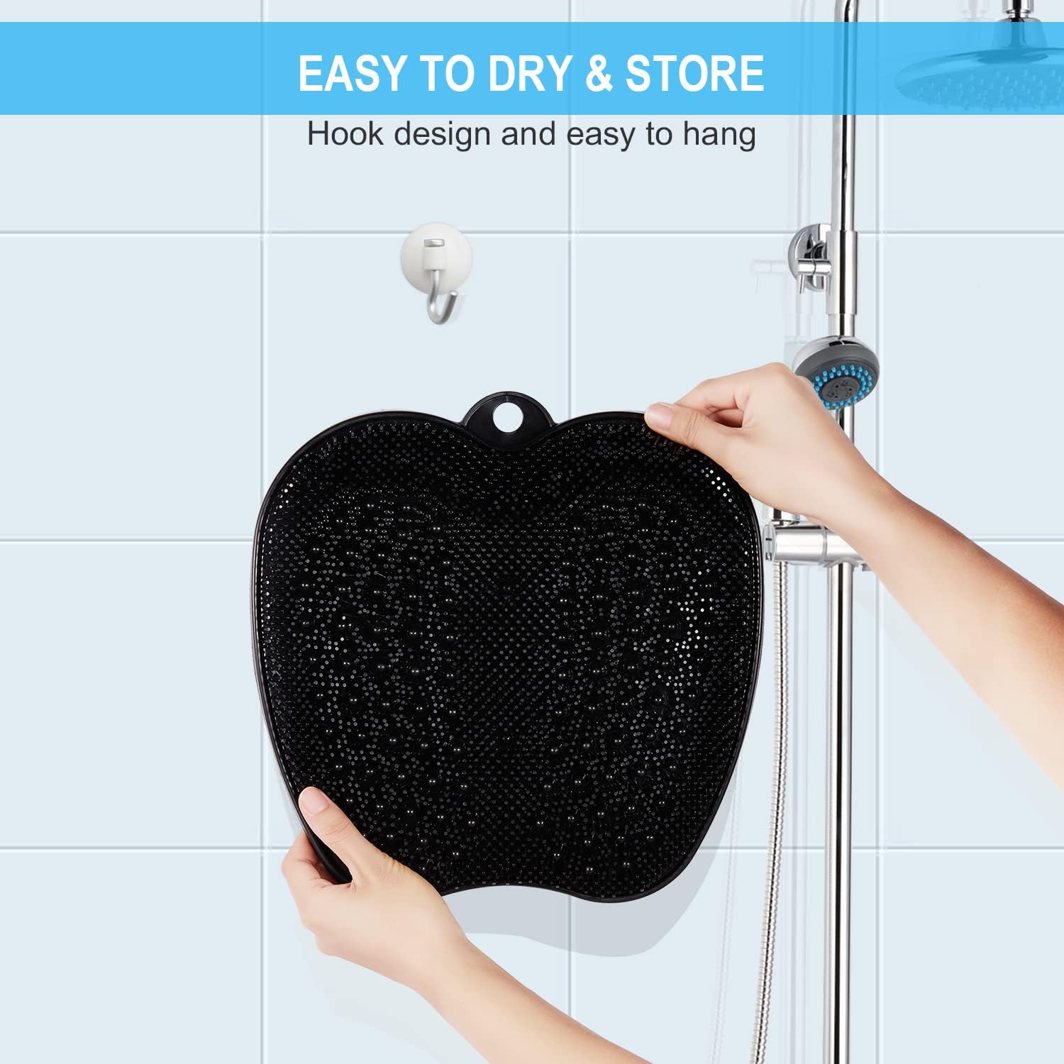 Thumbnail 6 de HONYIN Larger Shower Scrubber – Foot Massager Mat with Non-Slip Suction Cups
