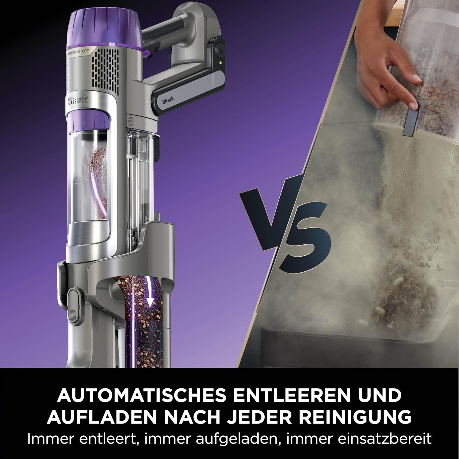 Detalle 2 de Shark PowerDetect Clean & Empty Akku-Staubsauger für Haustierbesitzer – DuoClean Detect