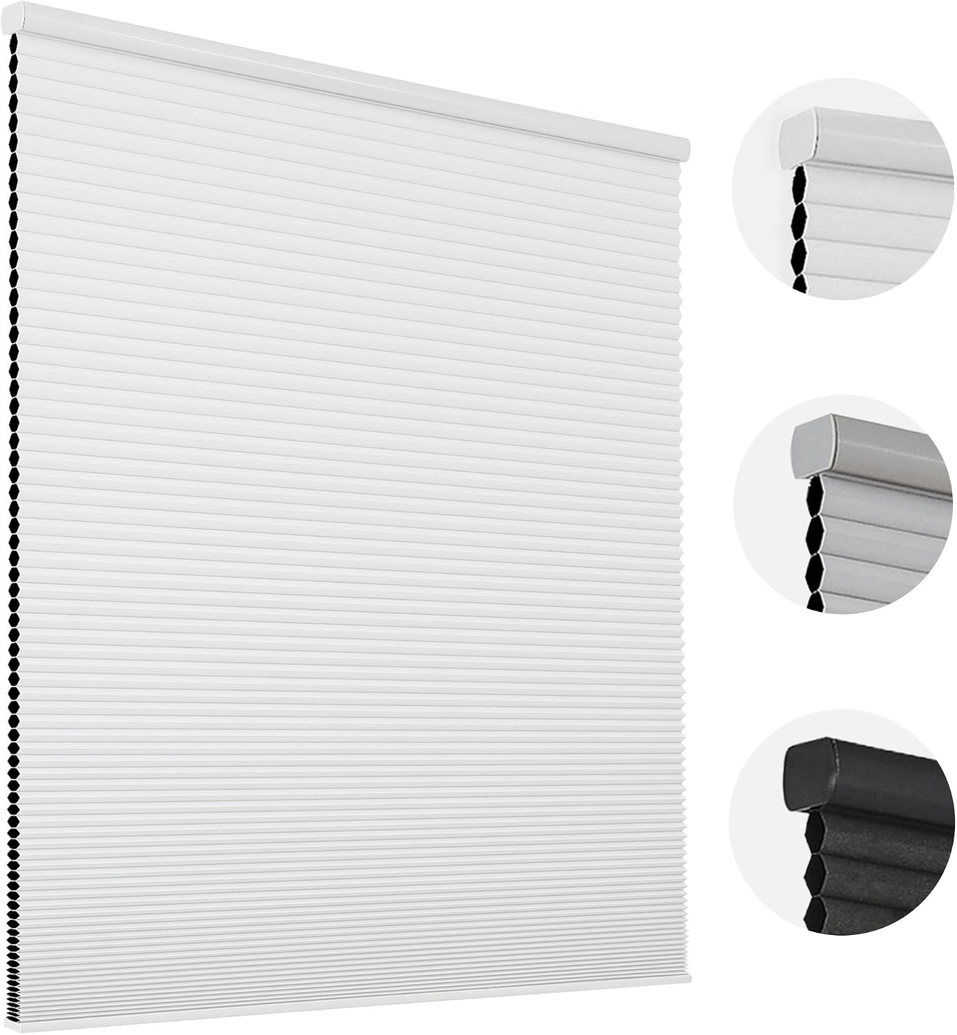 Detalle de Joydeco Blackout Cellular Shades, 35 x 64 in