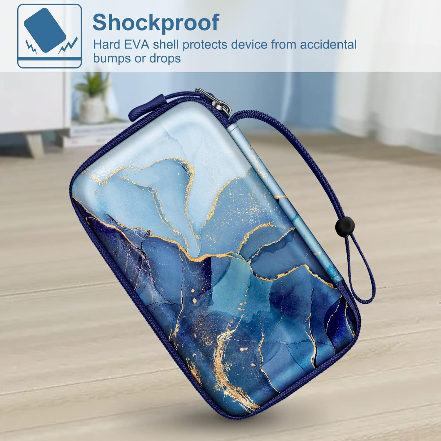 Thumbnail 4 de FINTIE Hartschalen-Tasche für Kodak Mini 2 & weitere Fotodrucker – Ozean Marmor