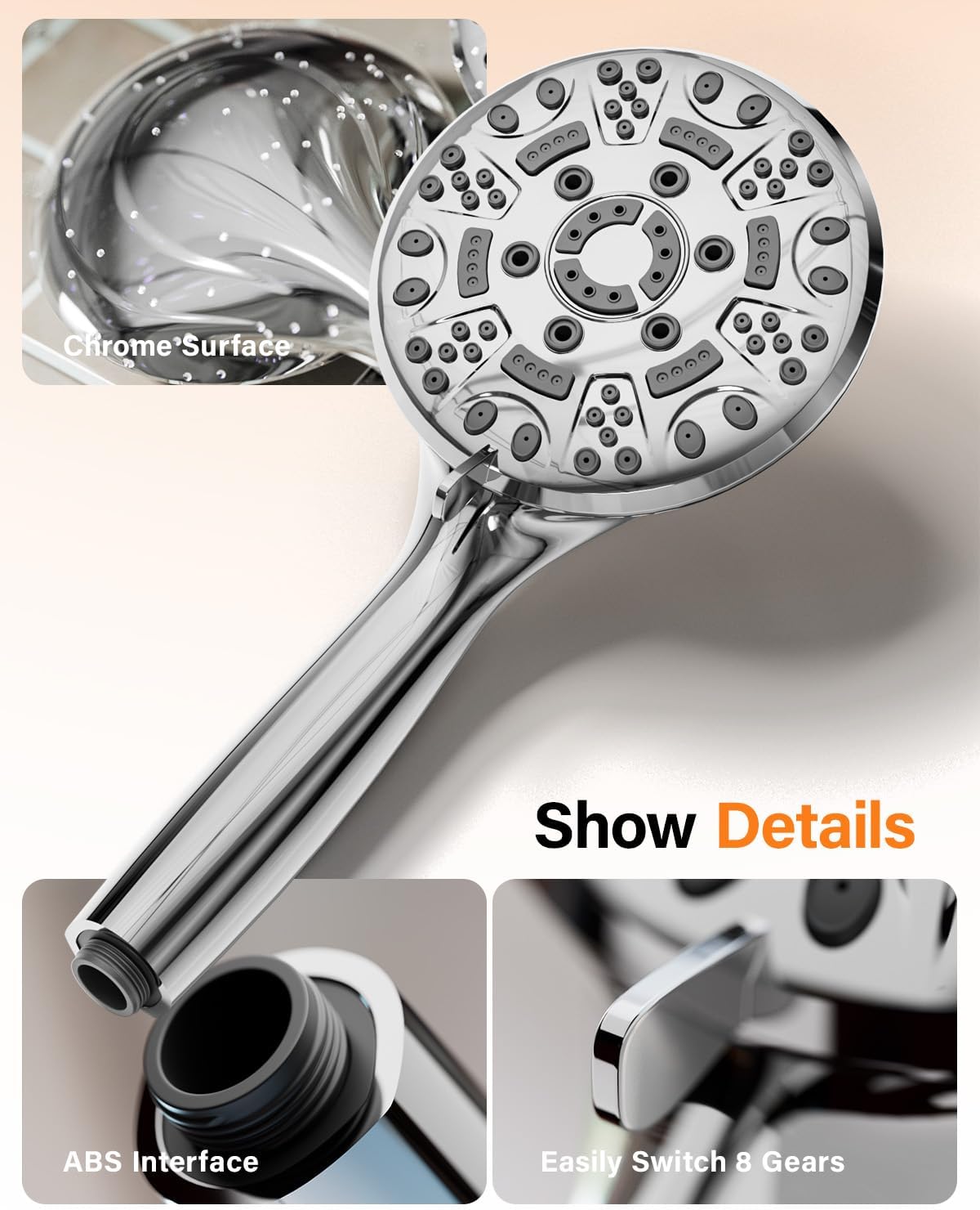 Thumbnail 6 de Cobbe shower head set with 8 modes