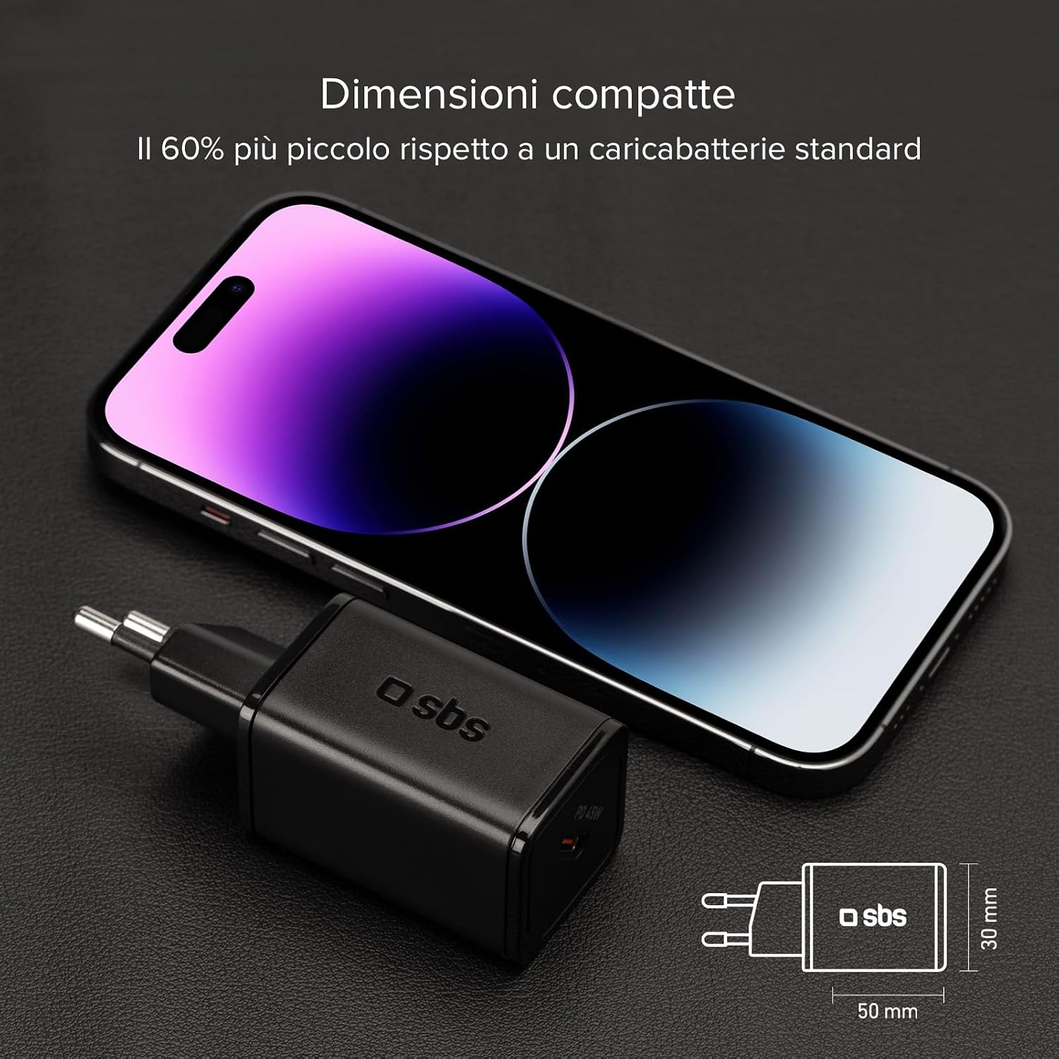 Detalle 2 de SBS Alimentatore Slim USB-C 45W