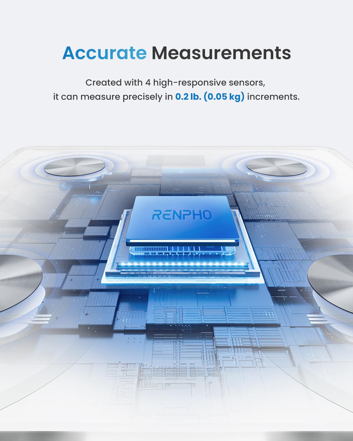 Thumbnail 2 de RENPHO Body Fat Scale Bluetooth: Smart Body Composition with App Tracking