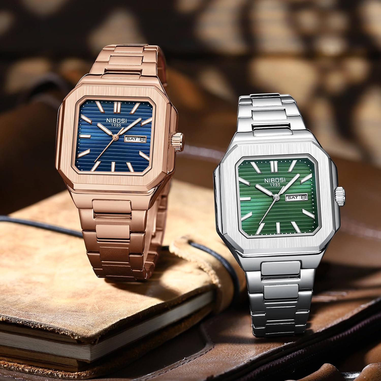Thumbnail 5 de NIBOSI Orologio uomo analogico 3 ATM