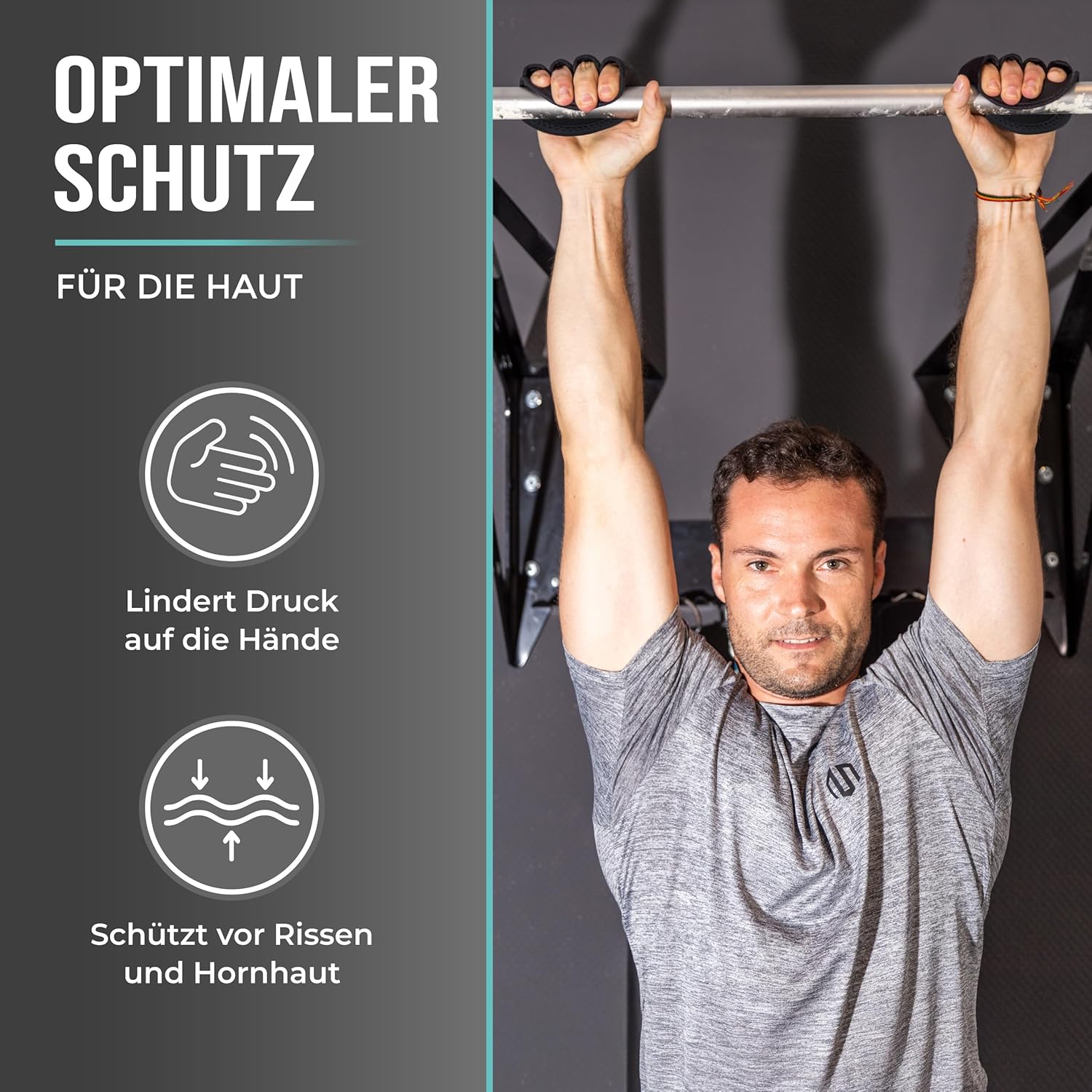 Thumbnail 3 de PULLUP & DIP Griffpolster & Griffpads für Klimmzüge, Fitness, Bodybuilding & Krafttraining