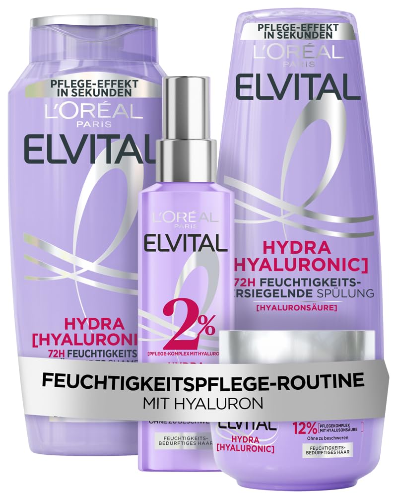 Detalle de L'Oréal Paris Elvital Hydra Hyaluronic Shampoo 1000 ml