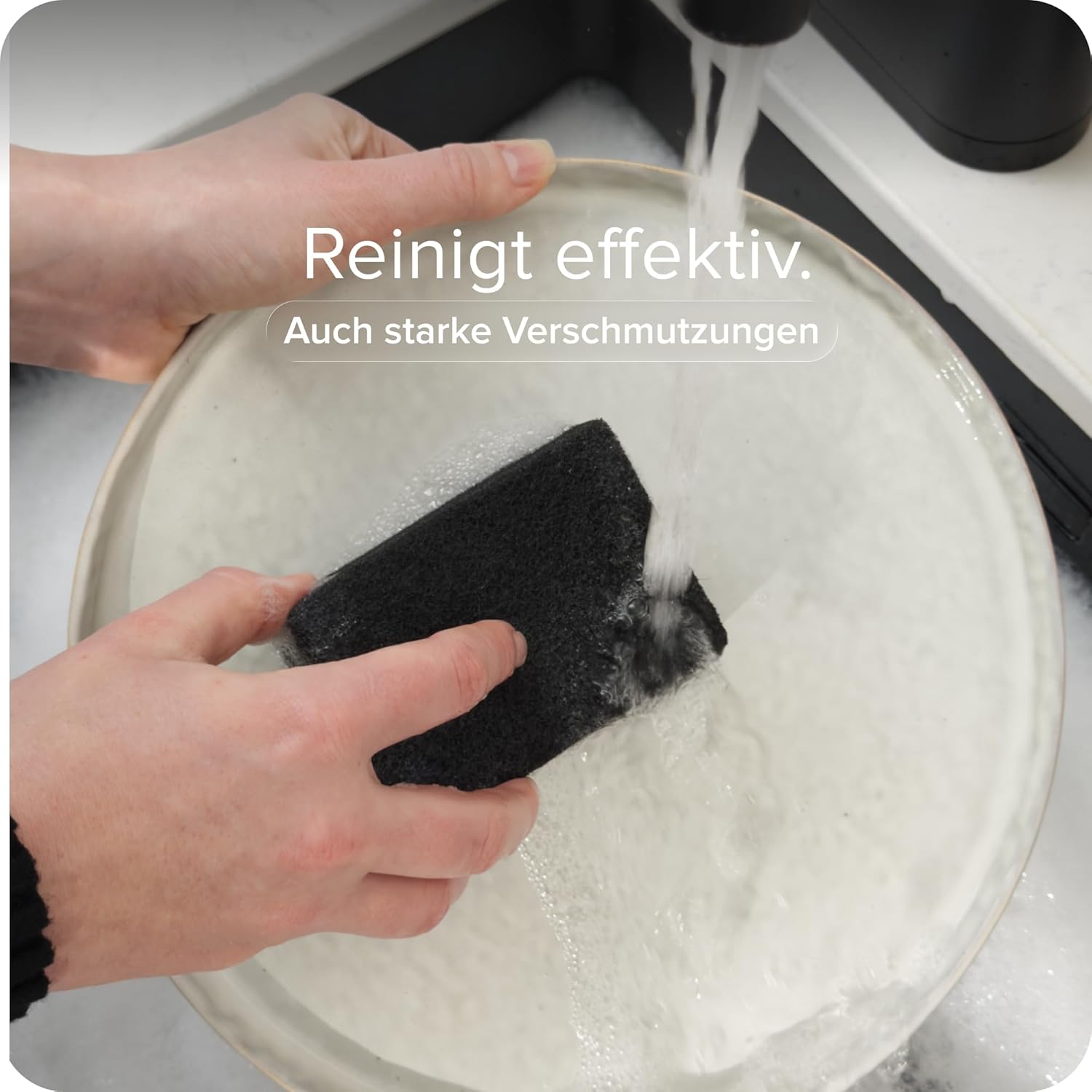 Detalle 2 de blackswedenhome. SVAMP Schwamm 12 Stück Schwarz