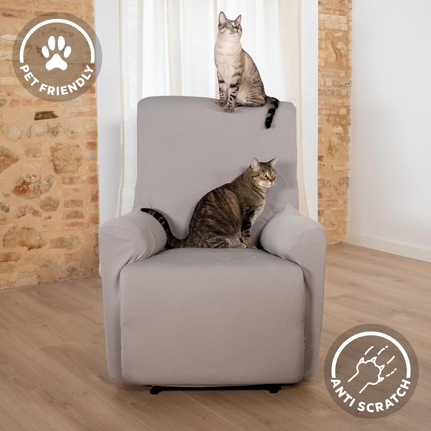 Detalle de Housse de fauteuil Relax 1 place TEXTIL-HOME 🚙