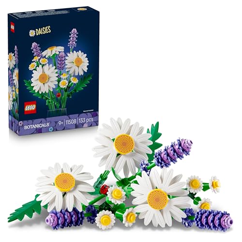 Detalle de LEGO Botanicals Marguerites – Bouquet de Fleurs Artificielles (11508) pour 9 ans et plus
