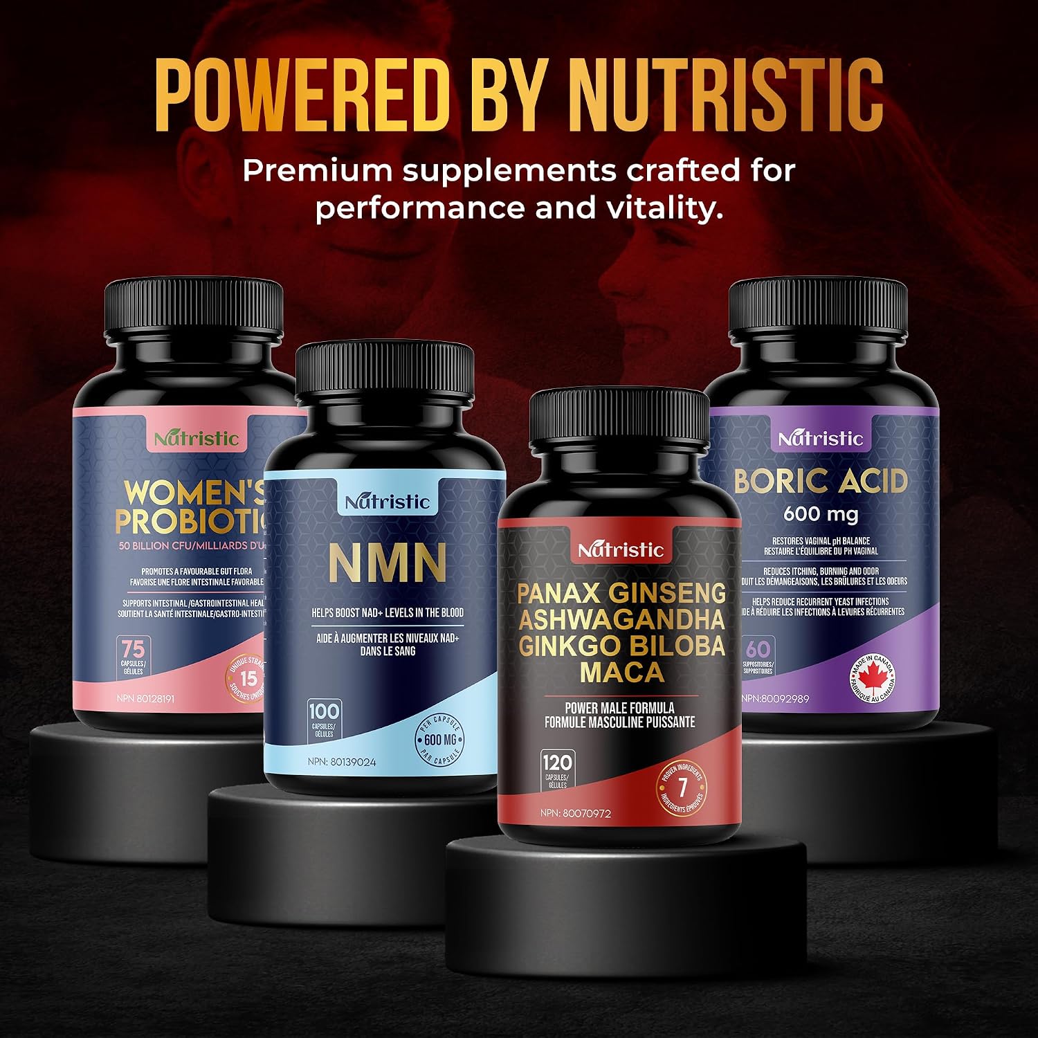 Thumbnail 6 de Nutristic NMN Capsules, 600 mg per Capsule, 100 Count, 99%+ Purity