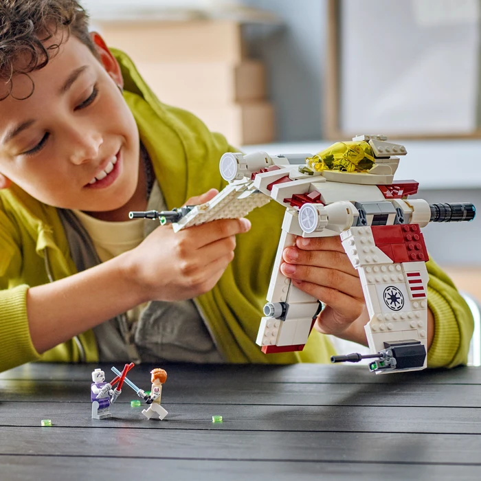 Thumbnail 7 de LEGO Star Wars V-19 Torrent-Sternjäger 75432 – Klappbare Flügel, Cockpit und Frontrad