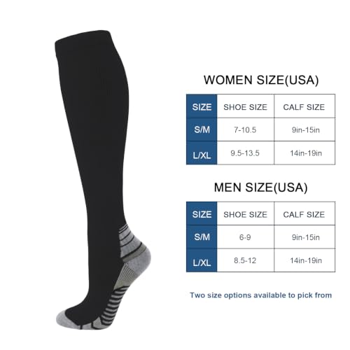 Thumbnail 3 de DRESHOW 4 Pairs Compression Socks for Women & Men – Best Support for Running, Cycling and Travel