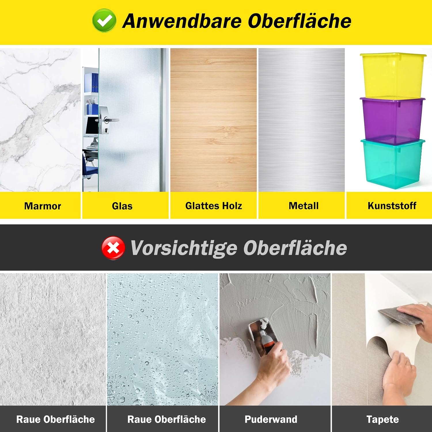 Thumbnail 5 de Emitever Doppelseitiges Klebeband – 10 m x 12 mm, Extra Stark & Wasserdicht