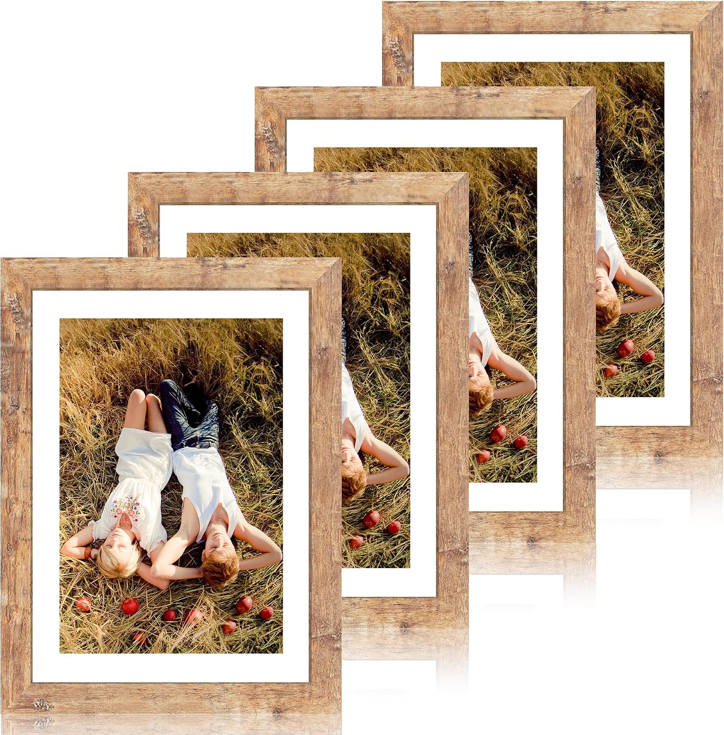 Thumbnail 6 de iRahmen 12x12 Picture Frame Set of 4 (Tempered Glass) for 10x10 Photos with Mat or 12x12 Without Mat
