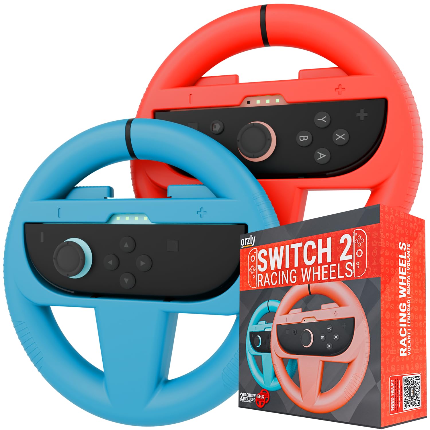 Detalle de Orzly Switch 2 Racing Wheels Set