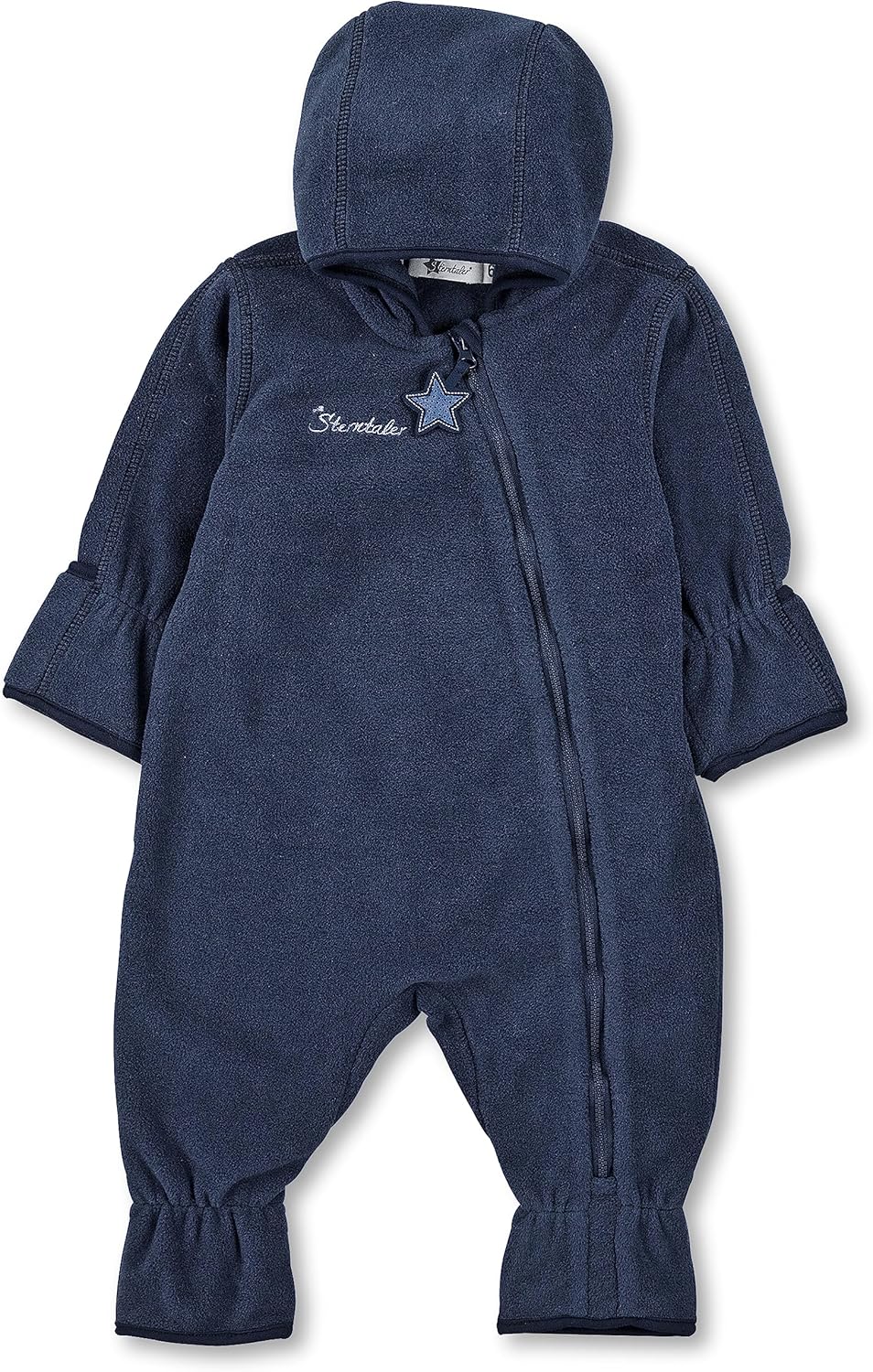 Thumbnail 5 de Sterntaler Kinder-Overall aus Microfleece mit Reißverschluss und Hand-/Fußstulpen (Größe 68, Braun mel)