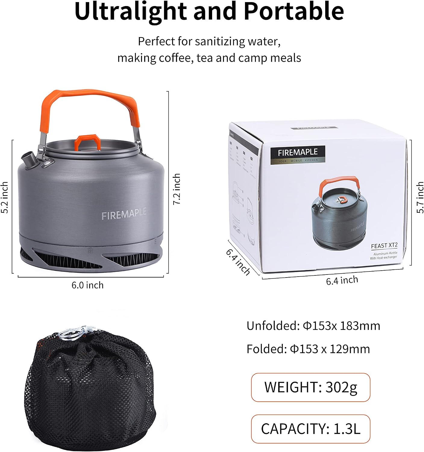 Detalle 2 de Tea kettle set 1.3L XT2 by Fire-Maple