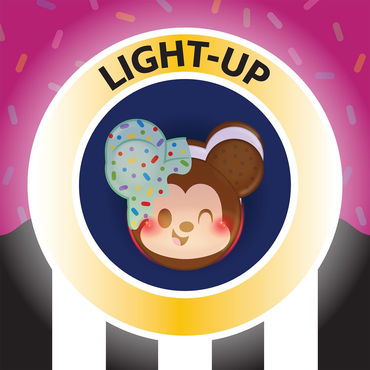 Detalle de Just Play Disney Munchlings Light-Up-Plüschspielzeug mit Duft (11,4 cm) – zum Sammeln
