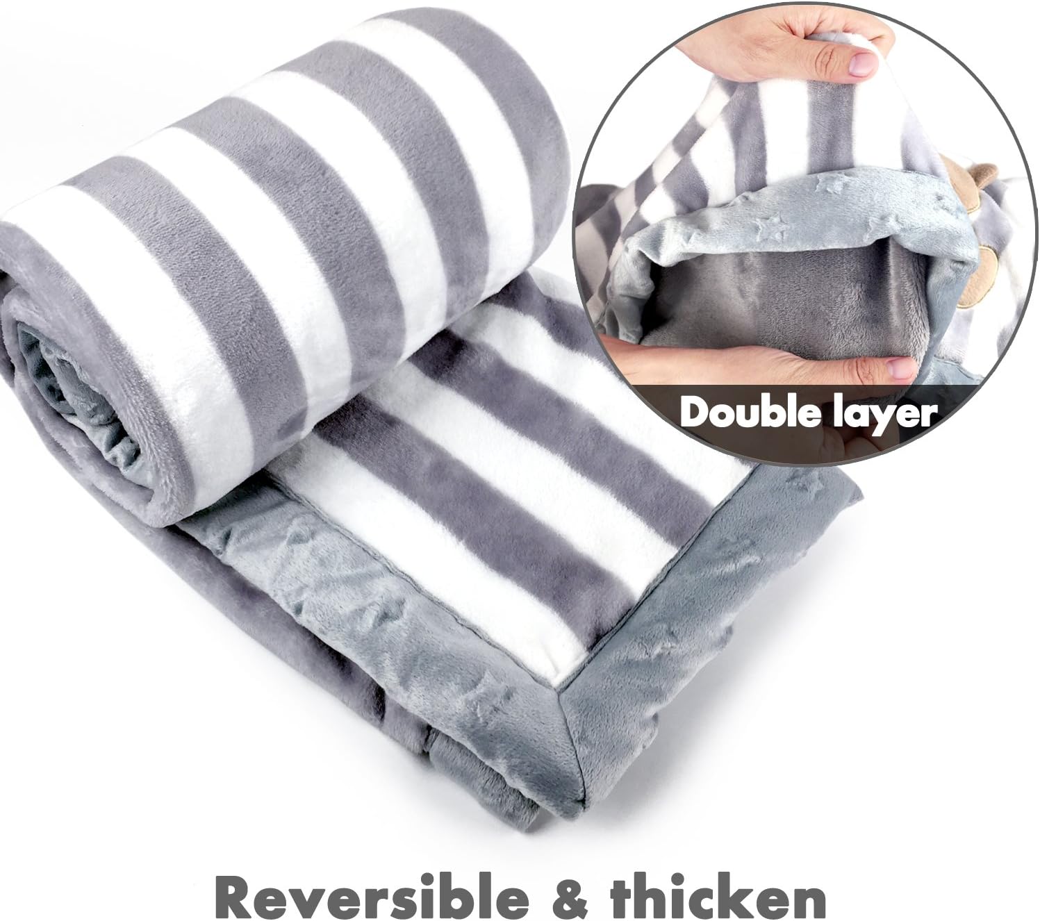 Thumbnail 2 de zebrum Thick Baby Flannel Blanket 75 x 100 cm