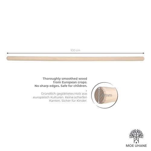 Thumbnail 1 de MOE UHANE Gymnastikstab aus Holz 100 cm – Naturholz, ECO hergestellt in der EU