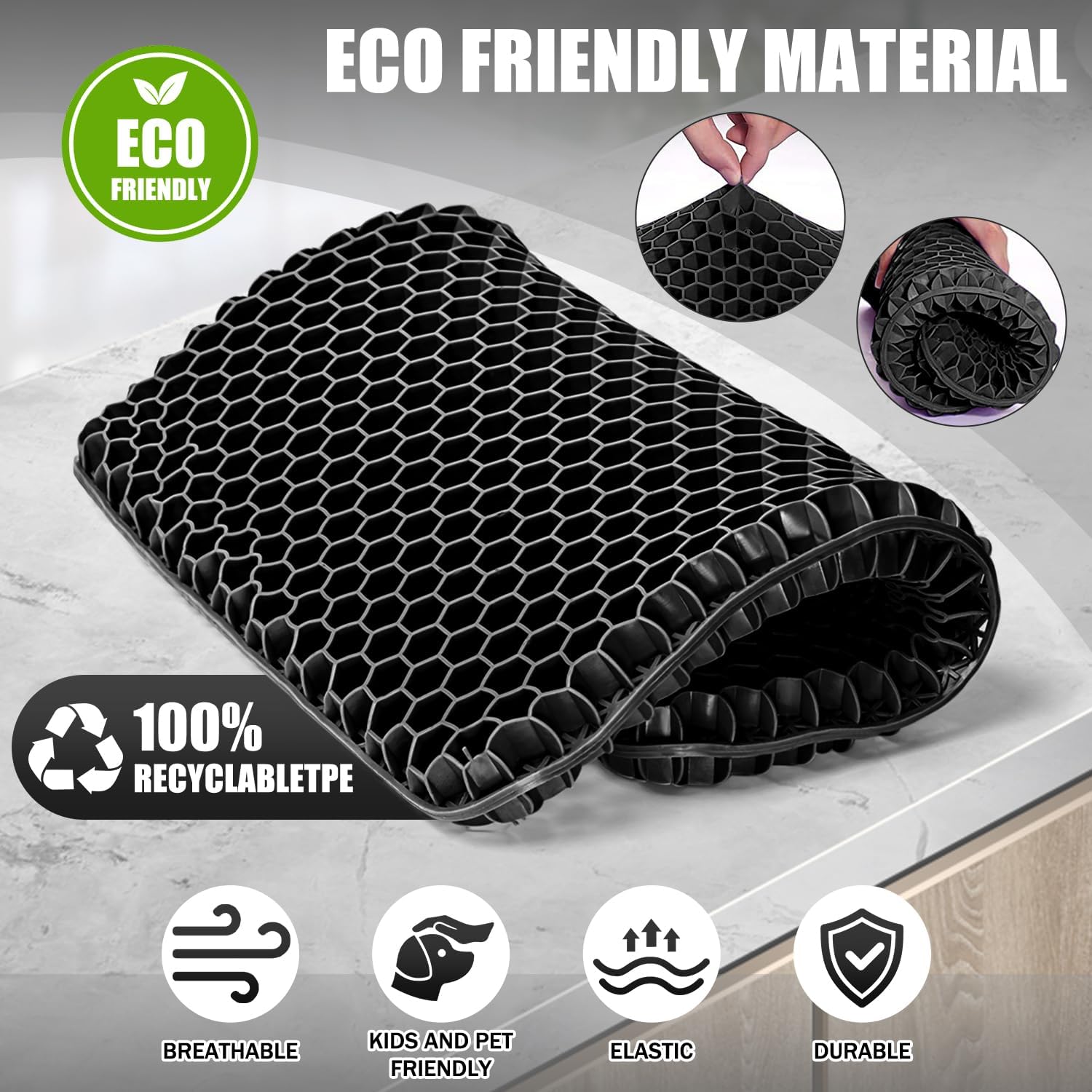 Detalle 2 de Vmingo Gel Seat Cushion ergonomic support for chair