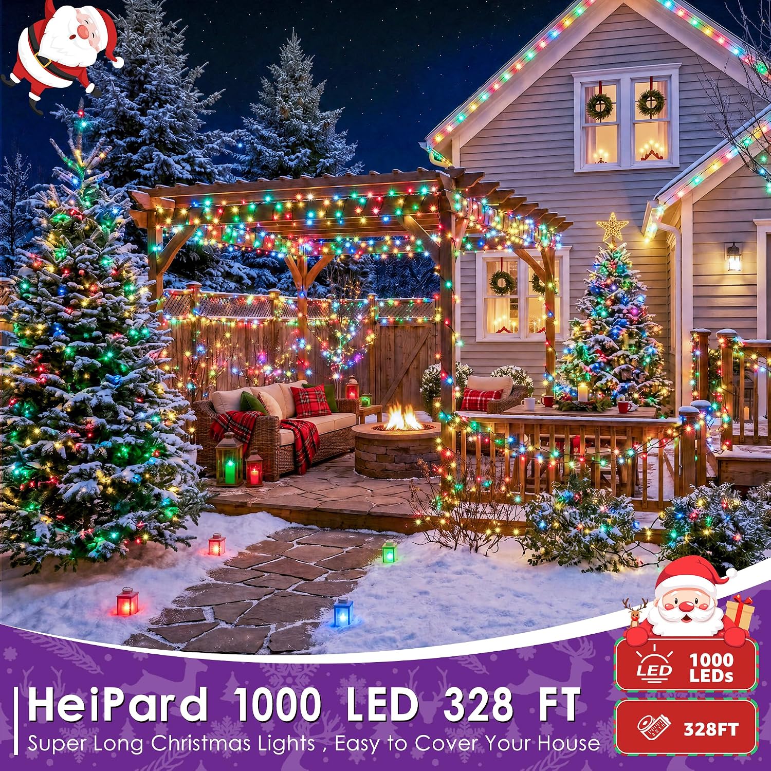 Thumbnail 1 de HeiPard Christmas Lights, 1,000 LEDs