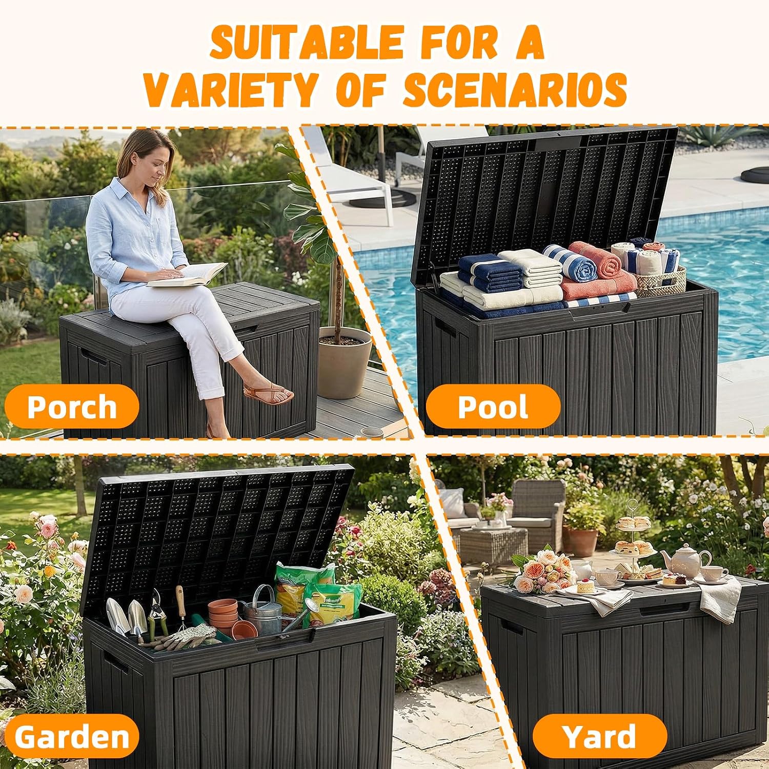 Detalle 1 de EasyUp Outdoor Storage Box 60 Gallon
