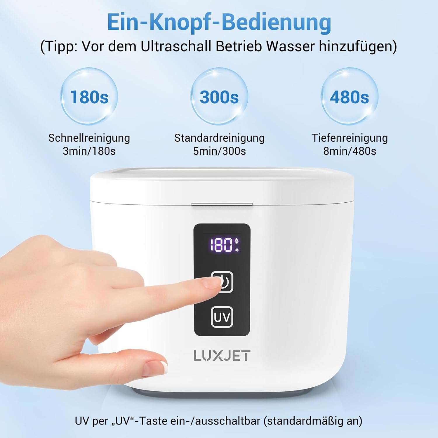 Thumbnail 3 de Ultraschallreinigungsgerät 48000Hz – 300ML Reinigungsbehälter