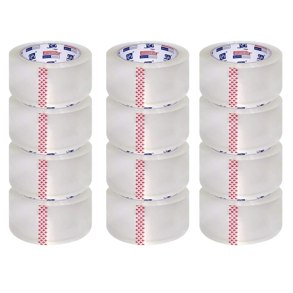 Detalle de PROMAXCO/PERFECTAPE Clear Packing Tape, 1.88" x 100m, 12 Rolls